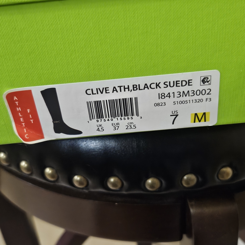 Sam Edelman Black Suede Clive Athletic Riding Boots with Gold Detail,Size 7, NIB - Picture 12 of 16